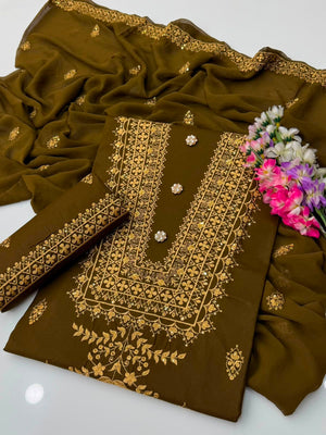 Winter Collection 2026 | Luxury 3-Piece Cotton Suit